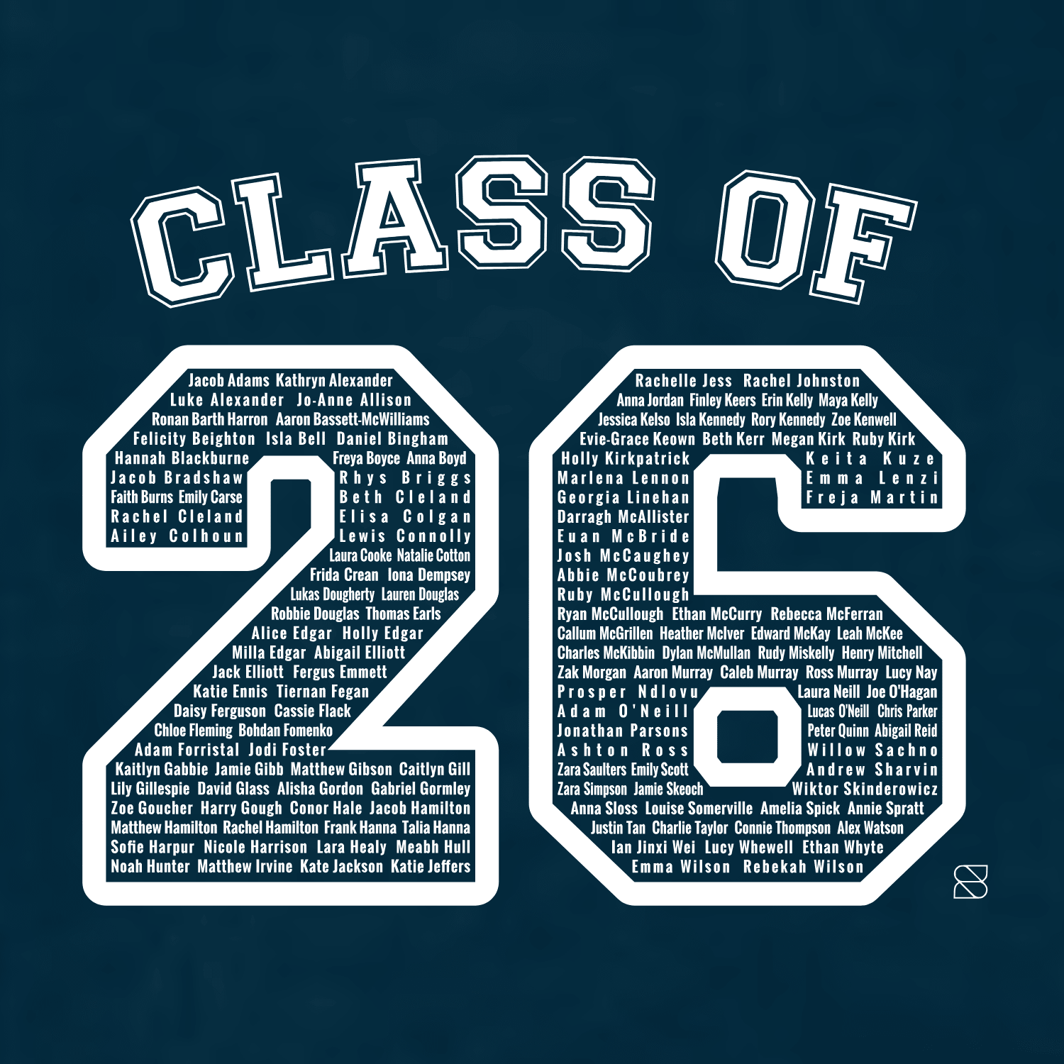 Down High School Leavers 26 - Oxford Navy Hoody - Stash Shop - Stash Shop