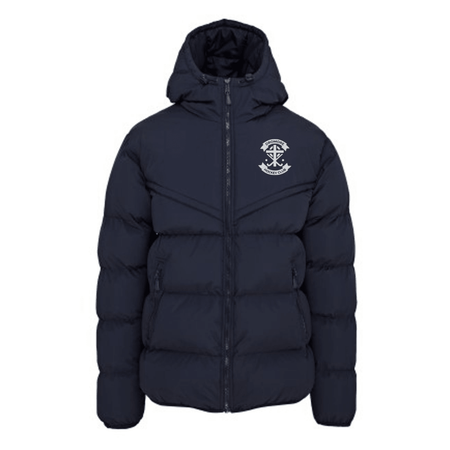 Dromore Ladies Hockey Club - Chevron Puffer Jacket - Navy -Stash Shop- Stash Shop