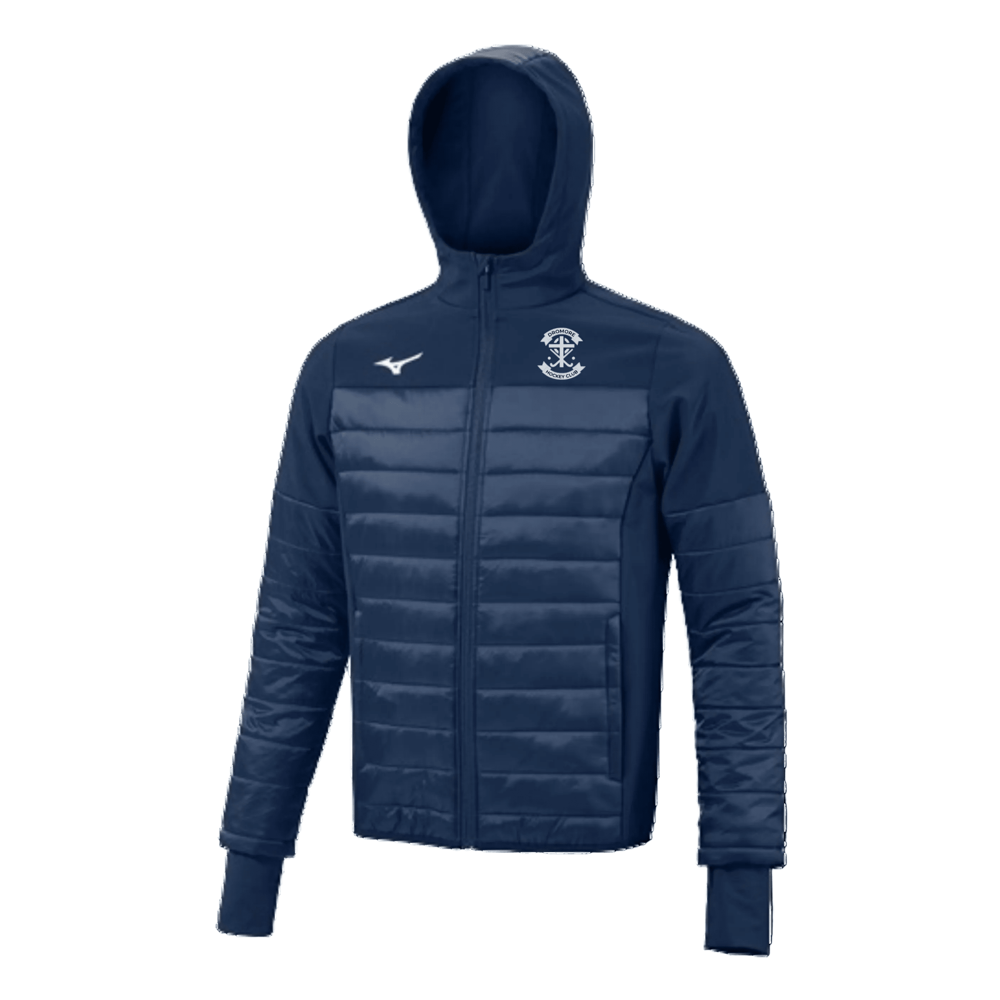 Dromore Ladies Hockey Club - Sapporo Hooded Hybrid Jacket - Navy -Mizuno- Stash Shop
