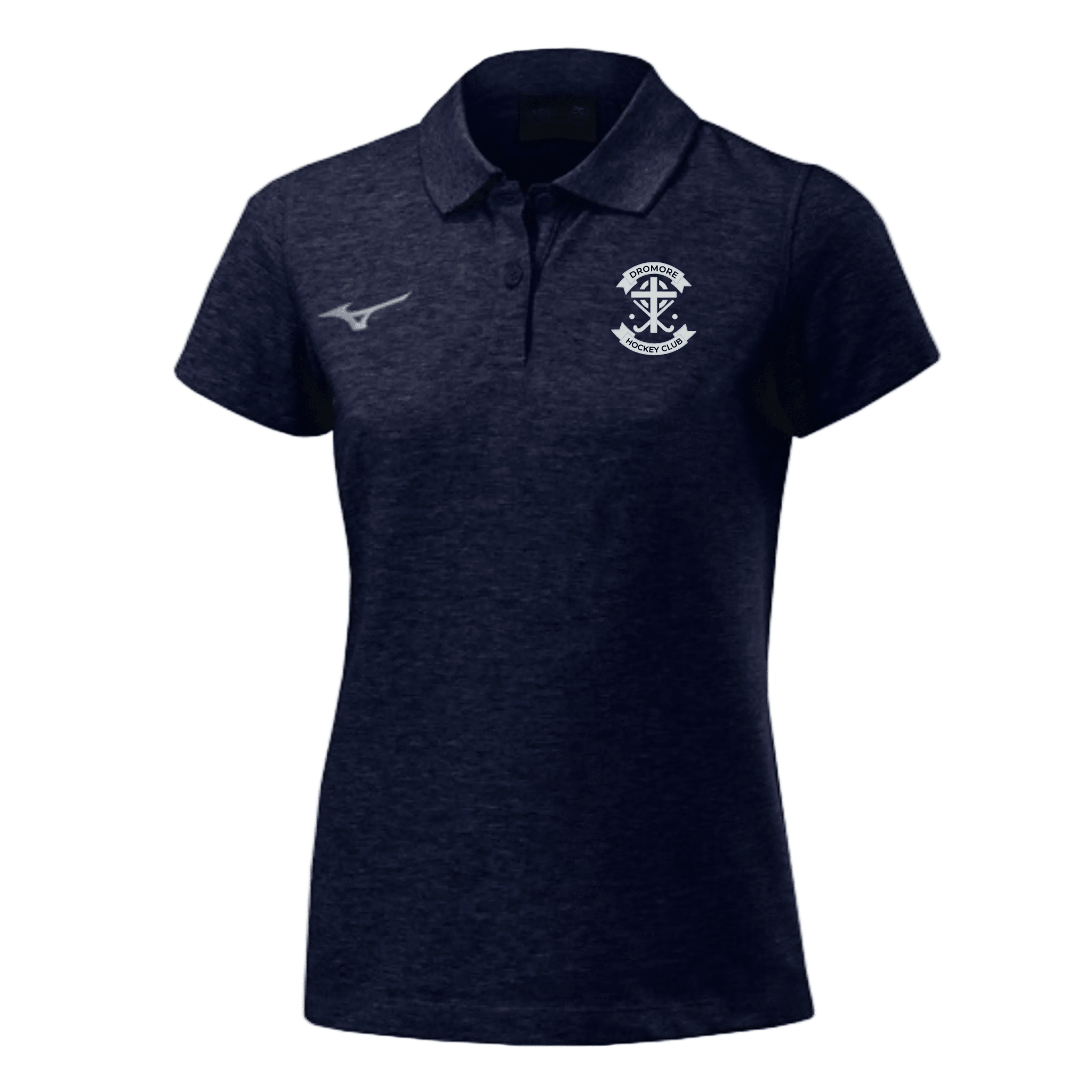 Dromore Ladies Hockey Club - Shizuoka Free Time Polo (Women) - Navy - Mizuno - Stash Shop