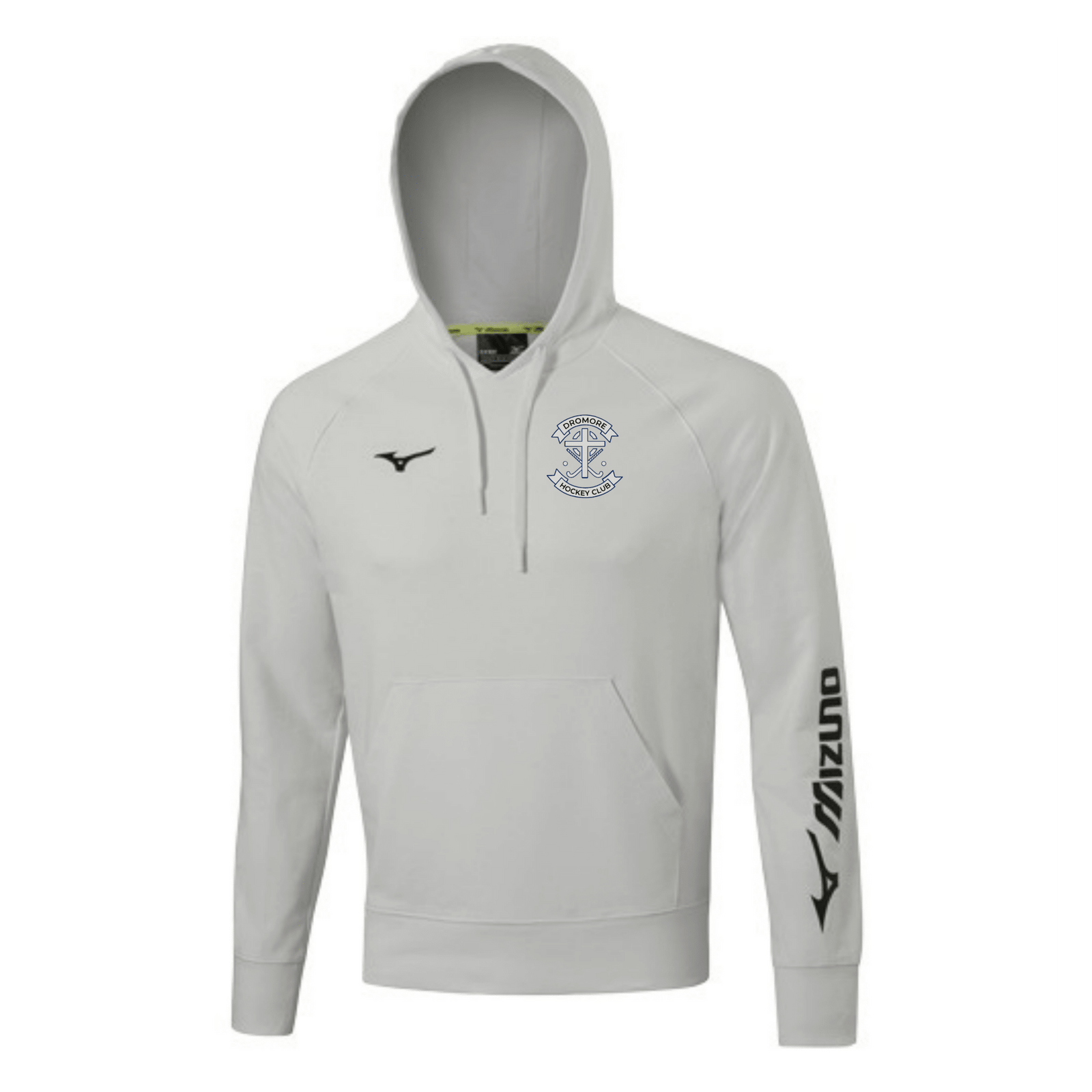 Dromore Ladies Hockey Club - Terry Hoodie - Grey -Mizuno- Stash Shop