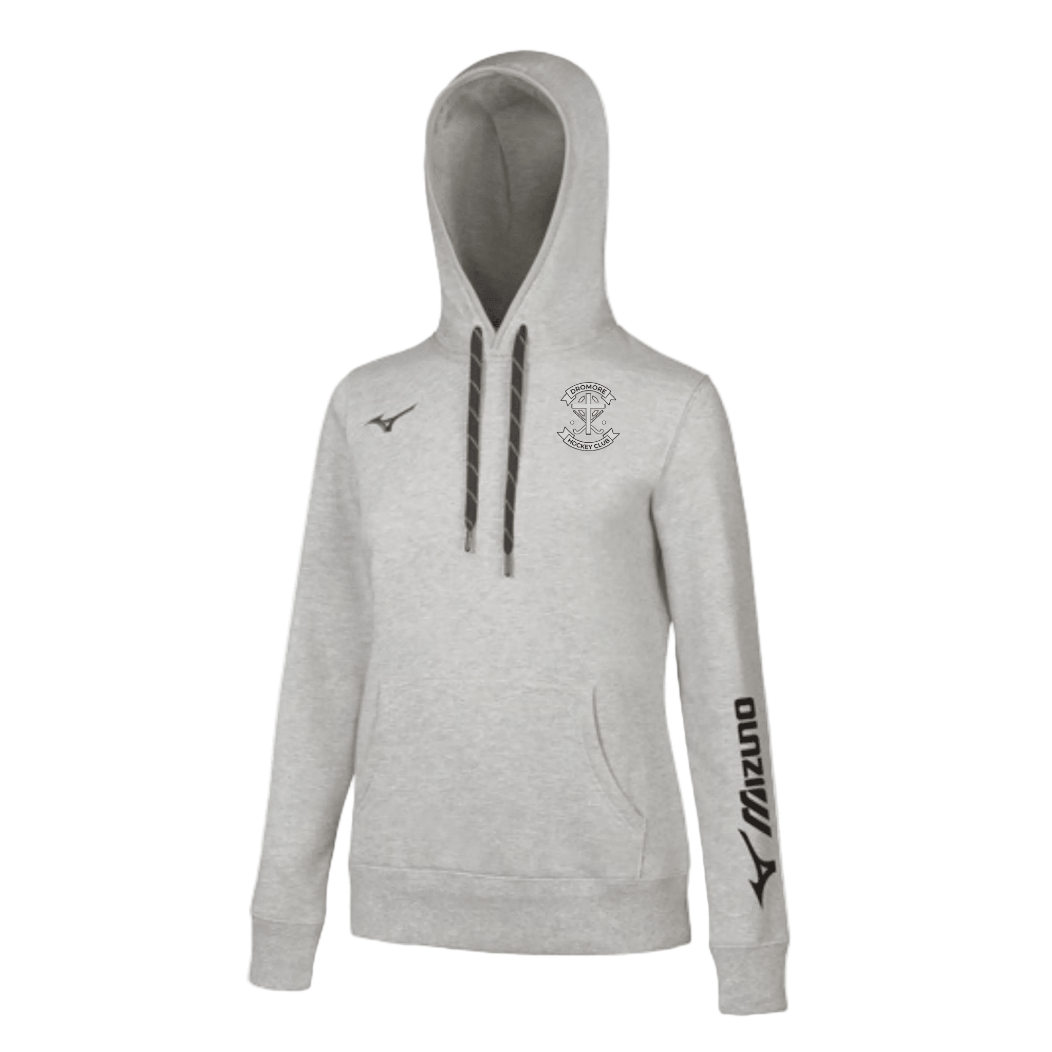 Dromore Ladies Hockey Club - Terry Hoodie (Women) - Grey Melange - Mizuno - Stash Shop