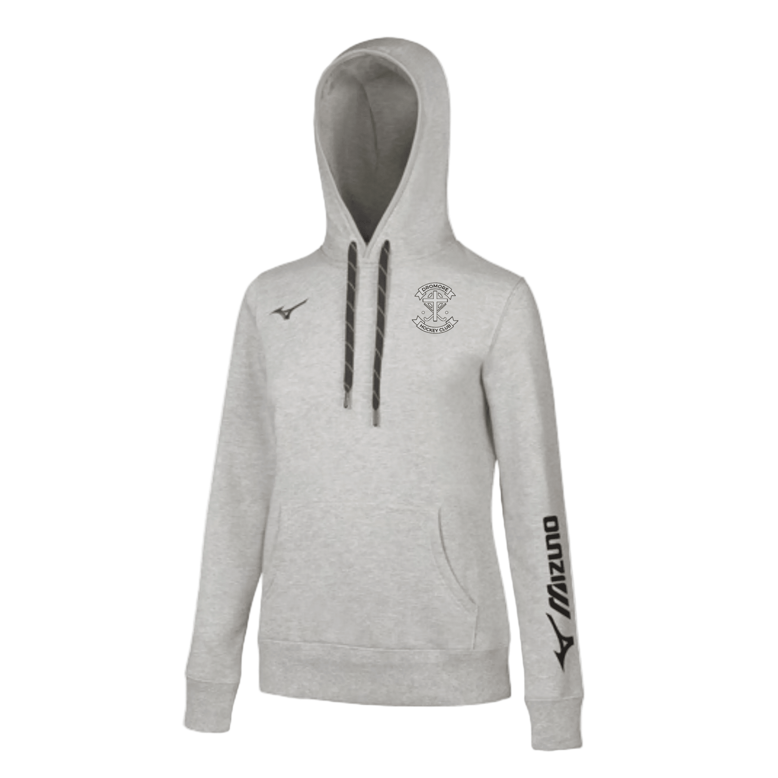Dromore Ladies Hockey Club - Terry Hoodie (Women) - Grey Melange - Mizuno - Stash Shop