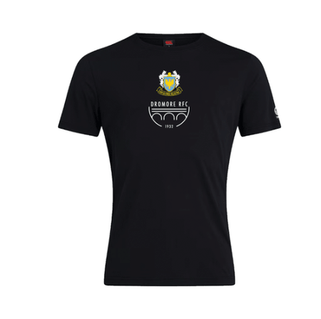 Dromore Rugby Club - Crest Tee A/W 26 - Black -Canterbury- Stash Shop