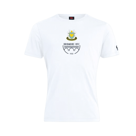 Dromore Rugby Club - Crest Tee A/W 26 - White -Canterbury- Stash Shop