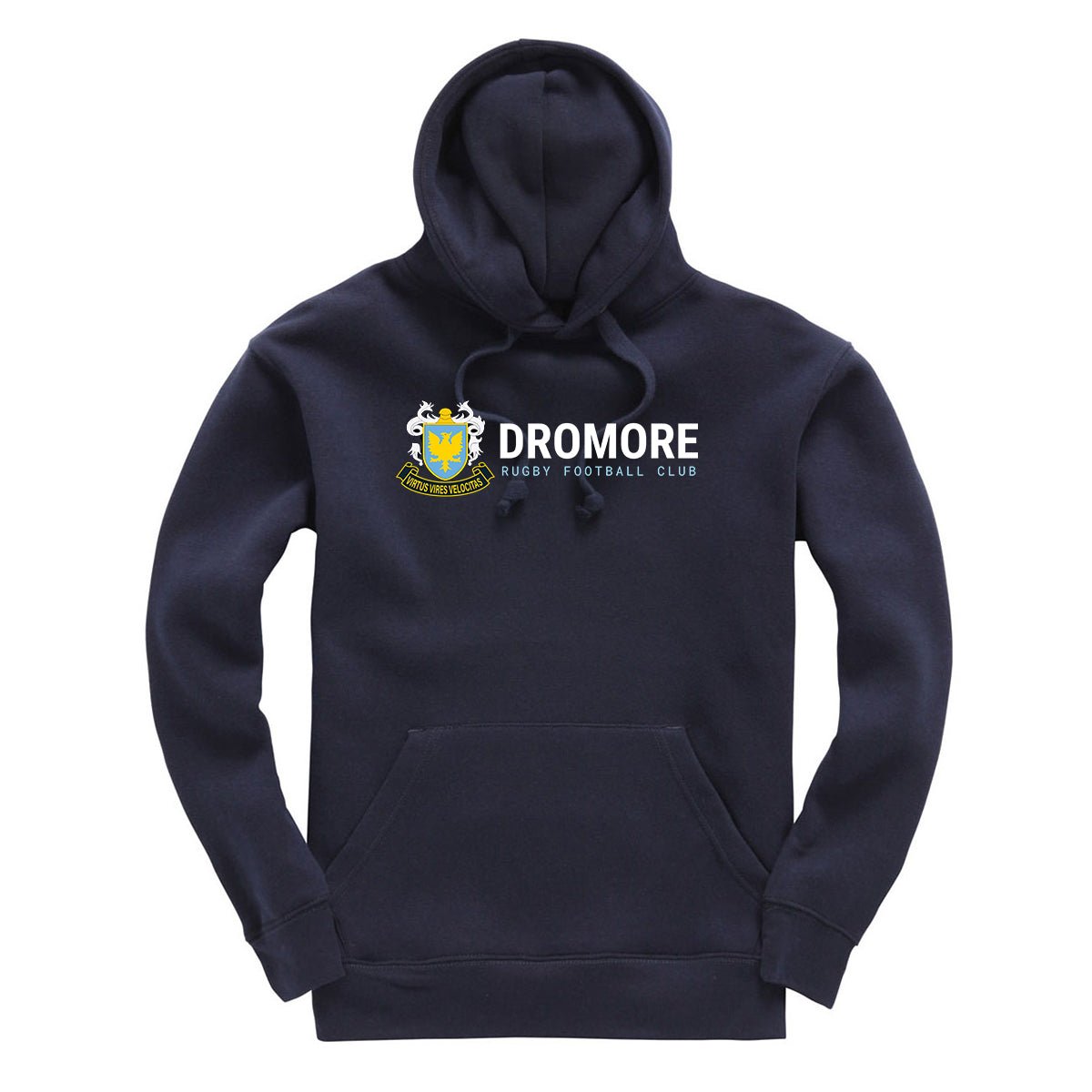 Dromore Rugby Club - Heavyweight Cotton Hoodie - Navy - Stash Inc. - Stash Shop
