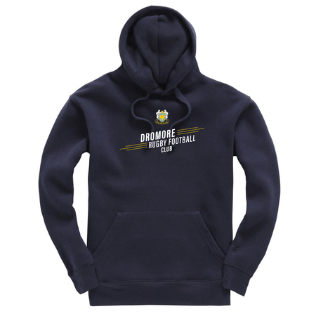 Dromore Rugby Club - Heavyweight Cotton Logo Hoodie - Navy - Stash Inc. - Stash Shop