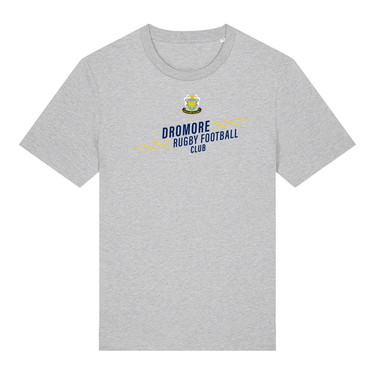Dromore Rugby Club - Logo Tee - Heather Grey - Stash Inc. - Stash Shop