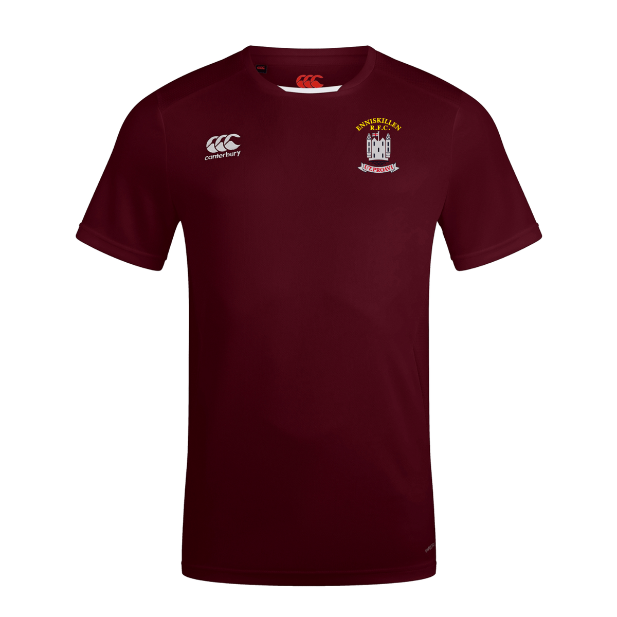 Enniskillen Rugby Club - Club Dry Tee - Maroon - Canterbury - Stash Shop