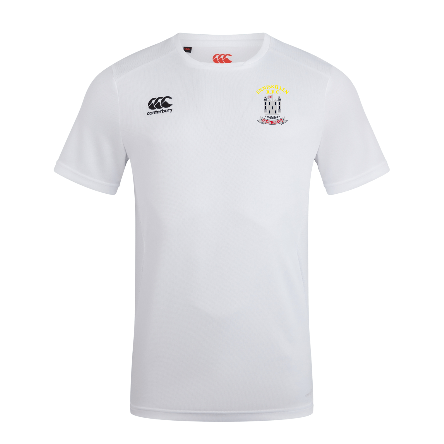 Enniskillen Rugby Club - Club Dry Tee - White - Canterbury - Stash Shop