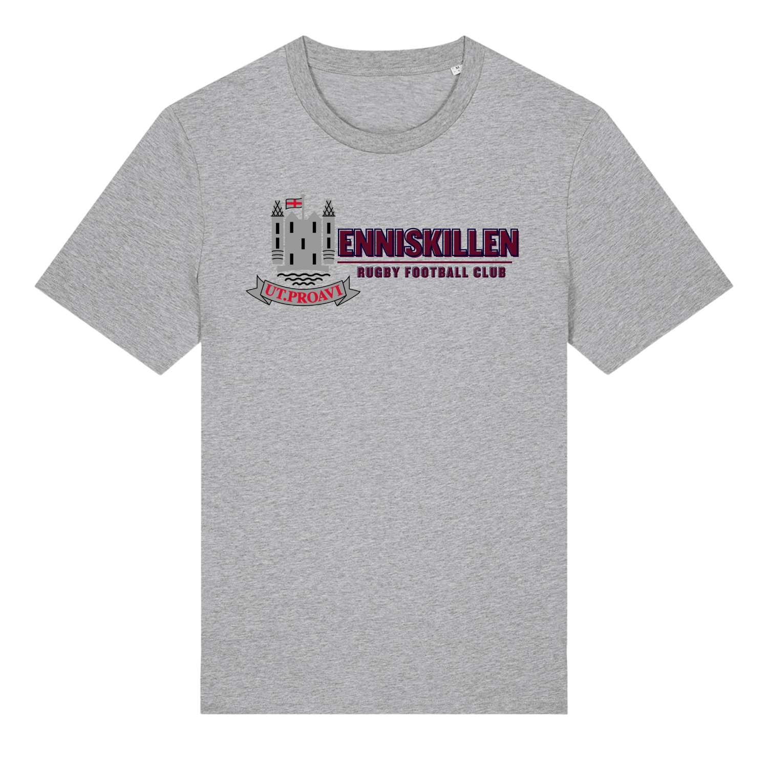 Enniskillen Rugby Club - Cotton Logo Tee - Grey - Stash Inc. - Stash Shop