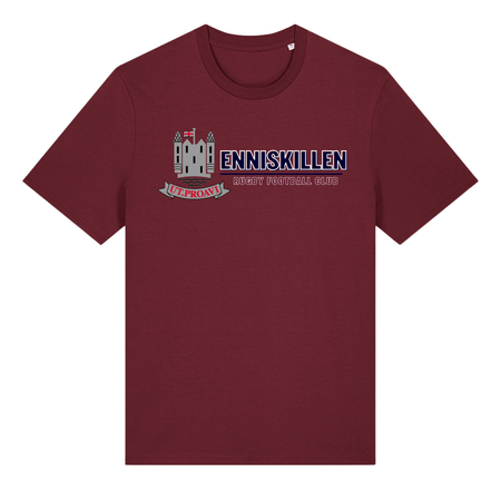 Enniskillen Rugby Club - Cotton Logo Tee - Maroon - Stash Inc. - Stash Shop