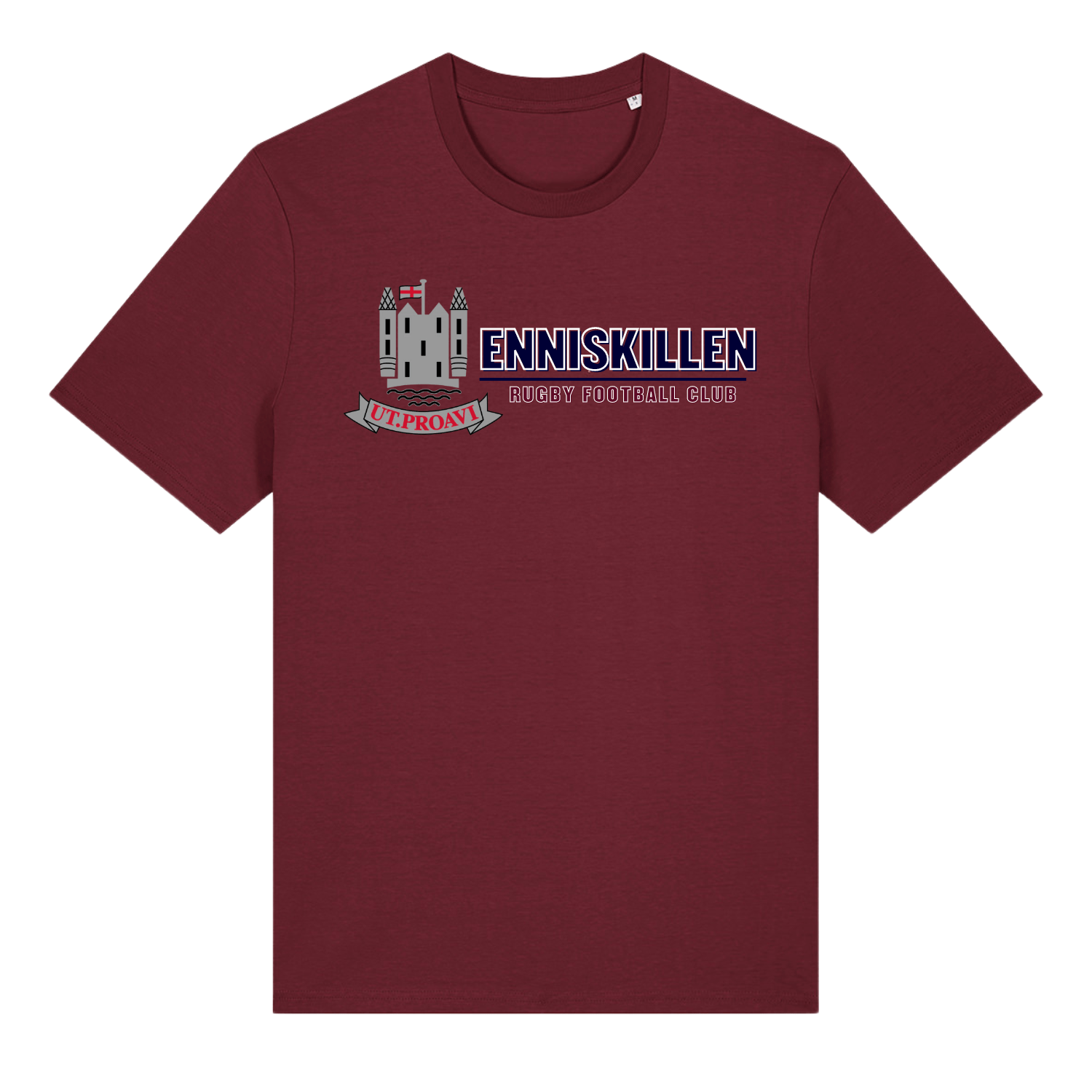 Enniskillen Rugby Club - Cotton Logo Tee - Maroon - Stash Inc. - Stash Shop