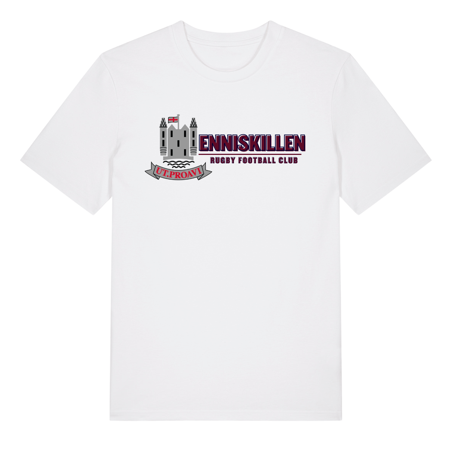 Enniskillen Rugby Club - Cotton Logo Tee - White - Stash Inc. - Stash Shop