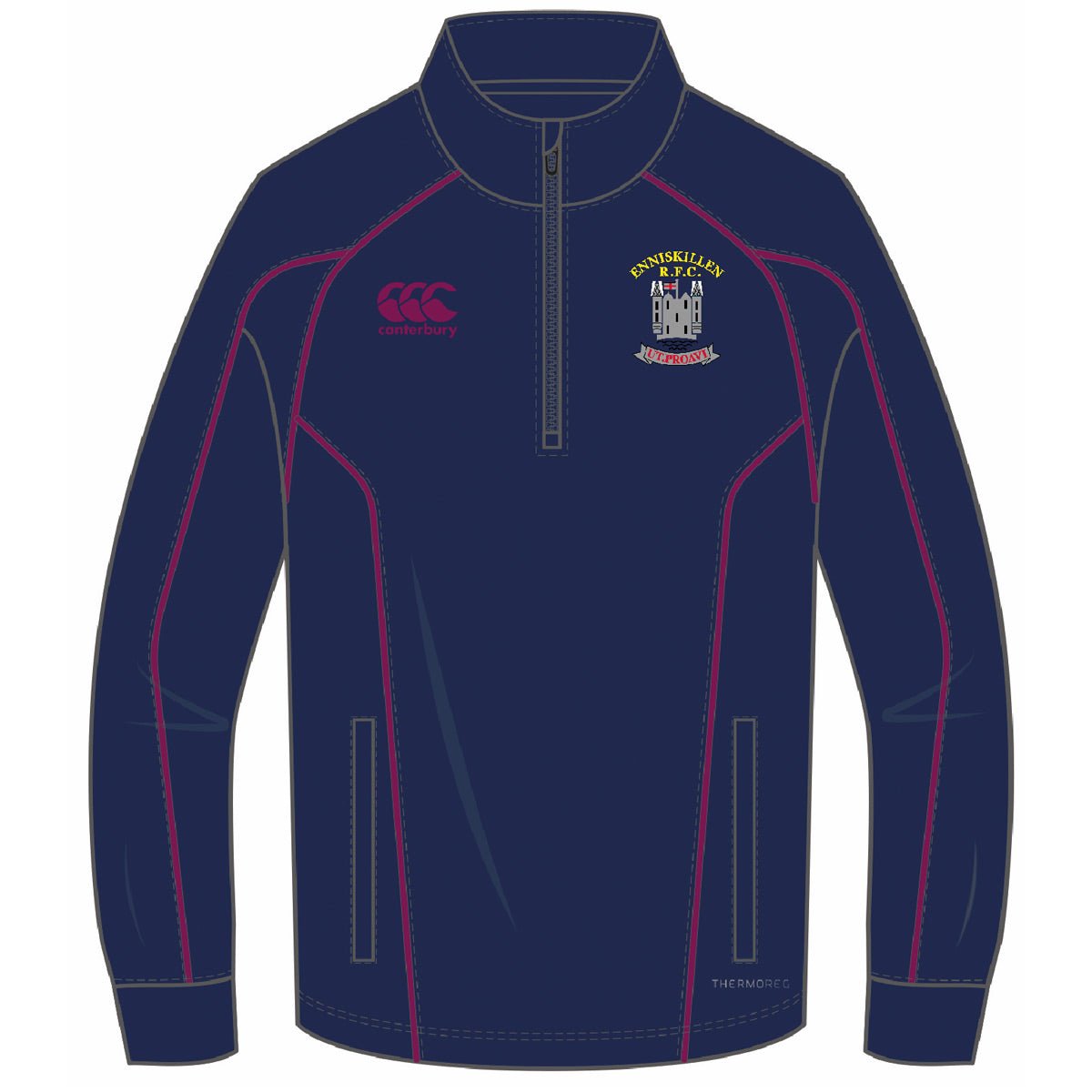 Enniskillen Rugby Club - Custom 1/4 Zip Midlayer - Canterbury - Stash Shop