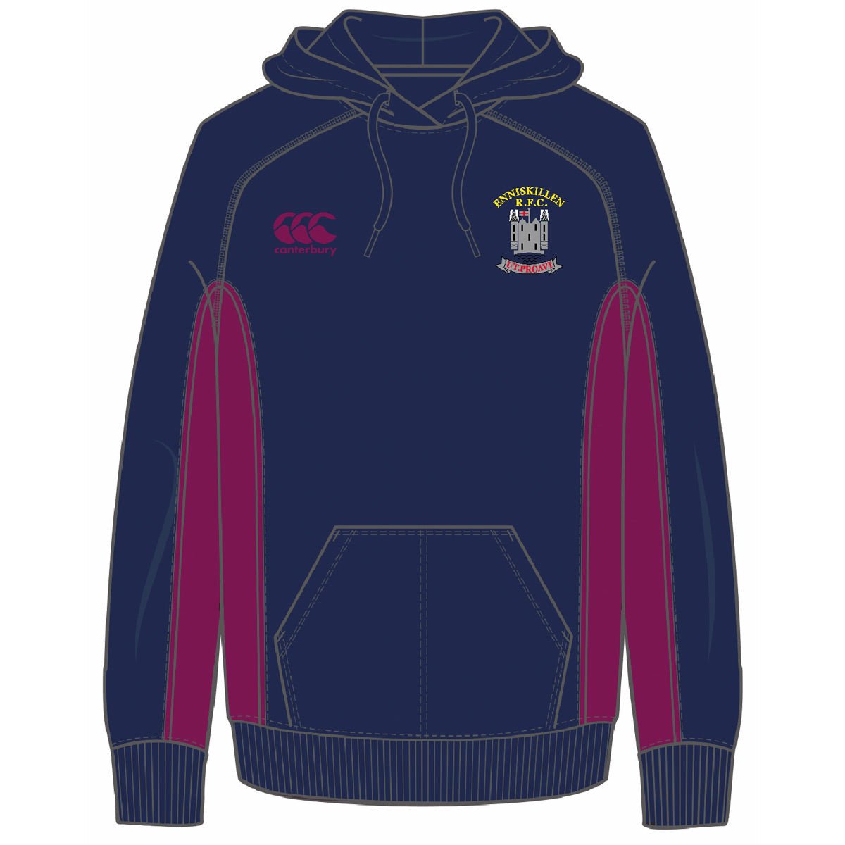 Enniskillen Rugby Club - Custom Hoodie - Canterbury - Stash Shop