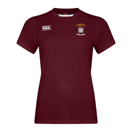 Enniskillen Rugby Club - Ladies Club Dry Tee - Maroon - Canterbury - Stash Shop