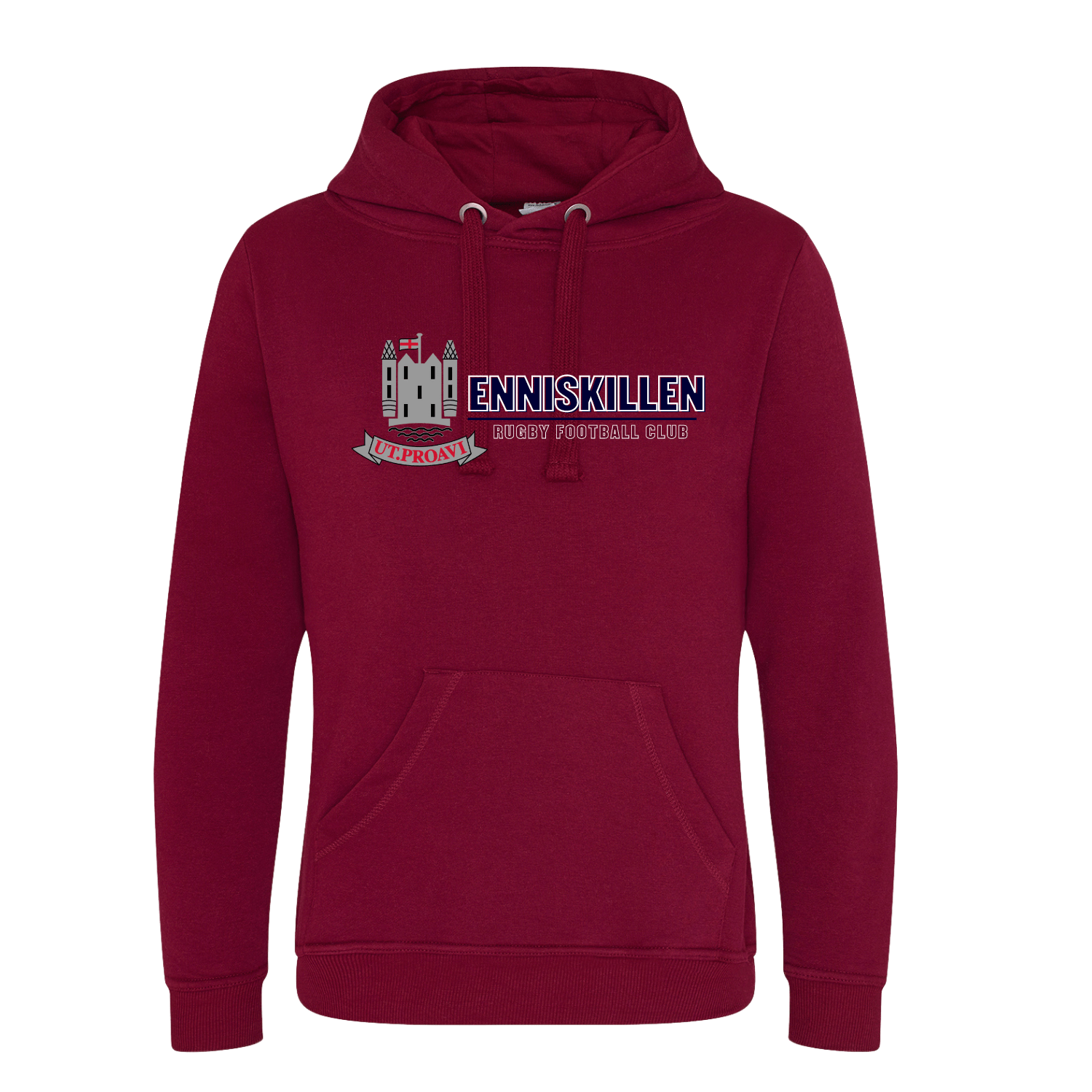 Enniskillen Rugby Club - Logo Hoody - Maroon - Stash Inc. - Stash Shop