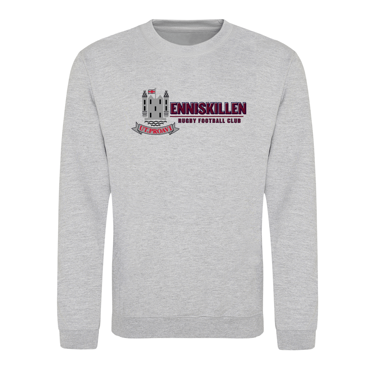 Enniskillen Rugby Club - Logo Sweatshirt - Grey - Stash Inc. - Stash Shop