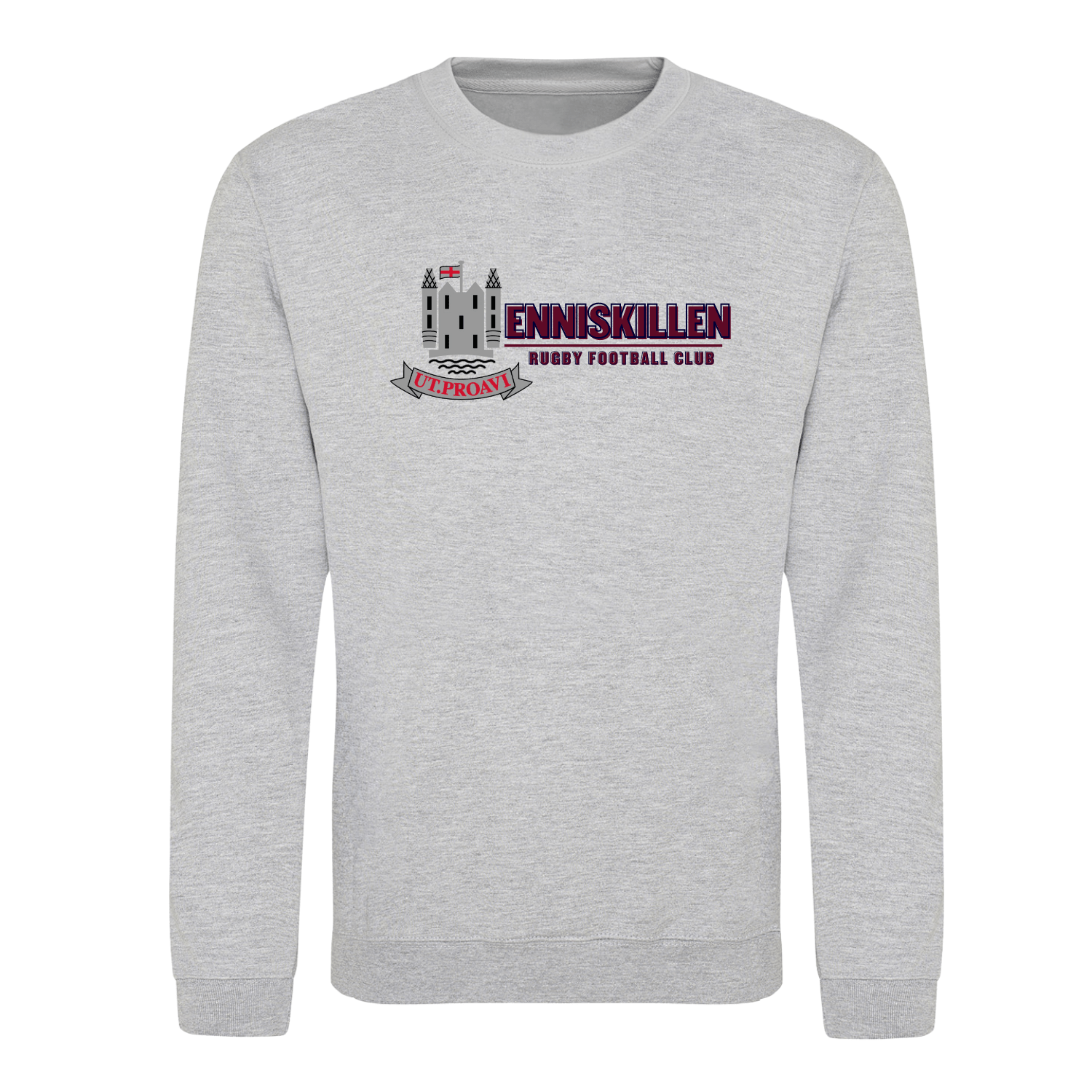 Enniskillen Rugby Club - Logo Sweatshirt - Grey - Stash Inc. - Stash Shop