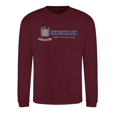 Enniskillen Rugby Club - Logo Sweatshirt - Maroon - Stash Inc. - Stash Shop