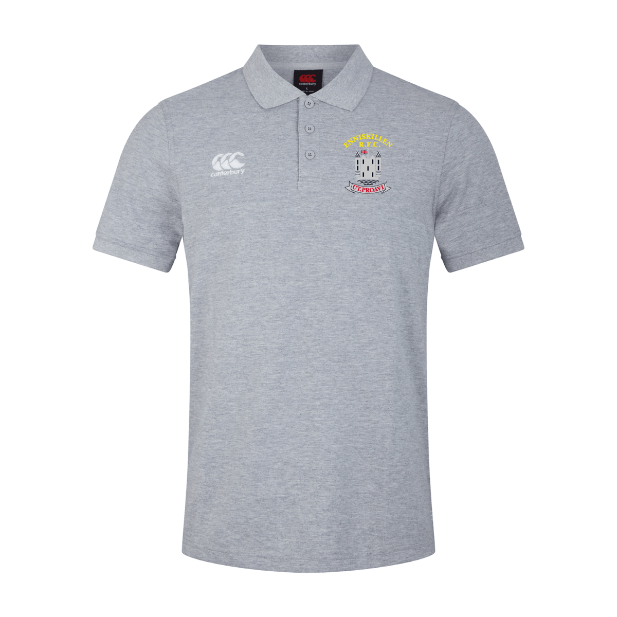Enniskillen Rugby Club - Waimak Poloshirt - Grey - Canterbury - Stash Shop