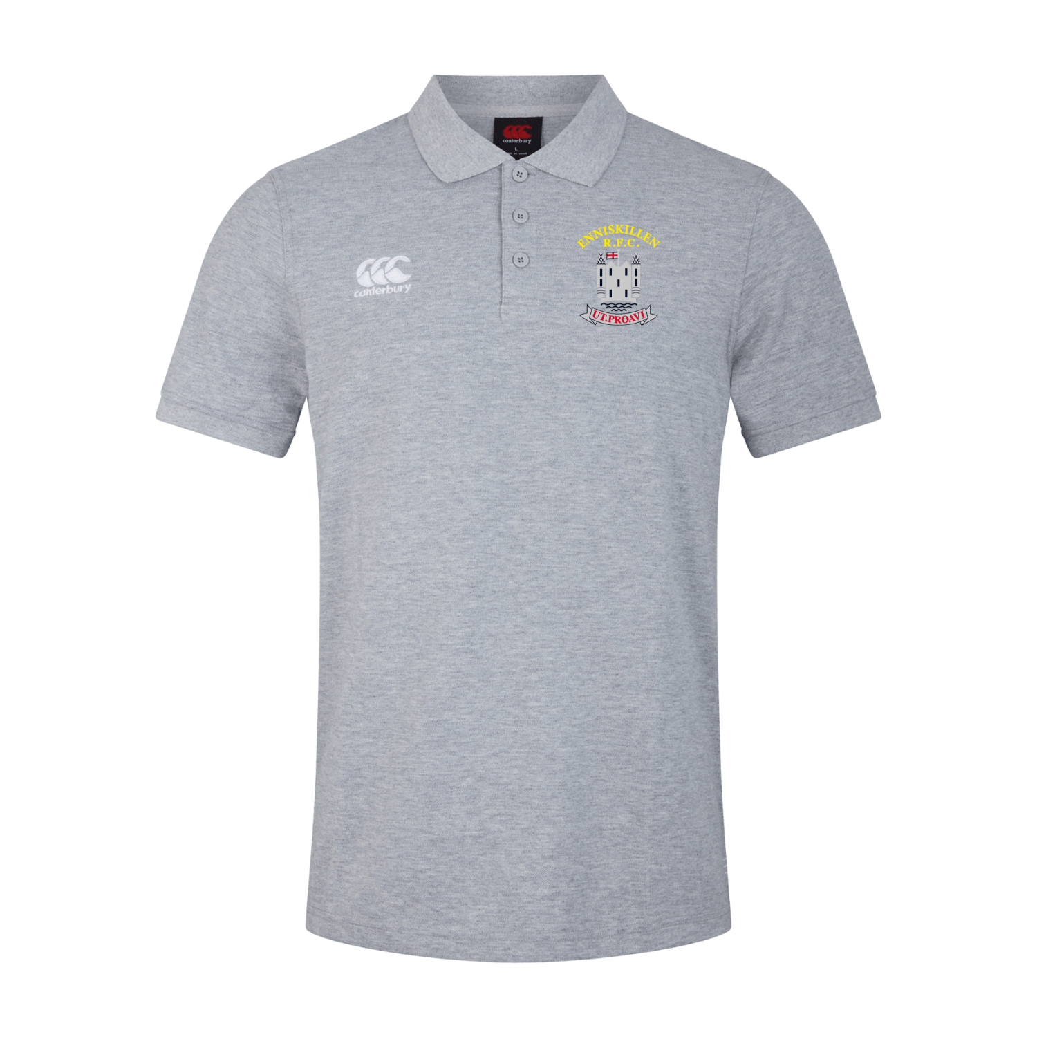 Enniskillen Rugby Club - Waimak Poloshirt - Grey - Canterbury - Stash Shop