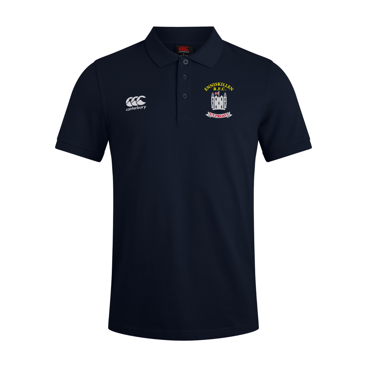 Enniskillen Rugby Club - Waimak Poloshirt - Navy - Canterbury - Stash Shop