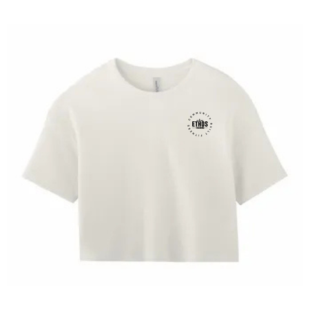 Ethos Training Ladies Cropped Tee - Vintage White -Stash Inc.- Stash Shop