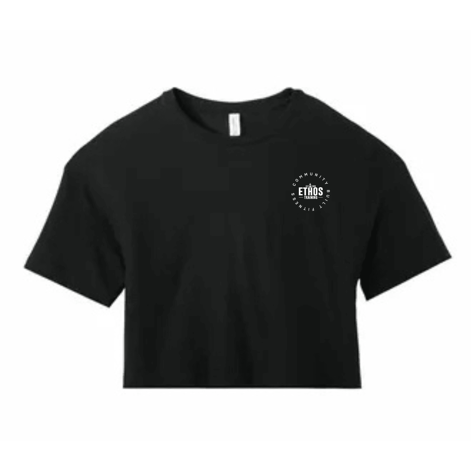 Ethos Training Ladies Cropped Tee - Washed Black -Stash Inc.- Stash Shop
