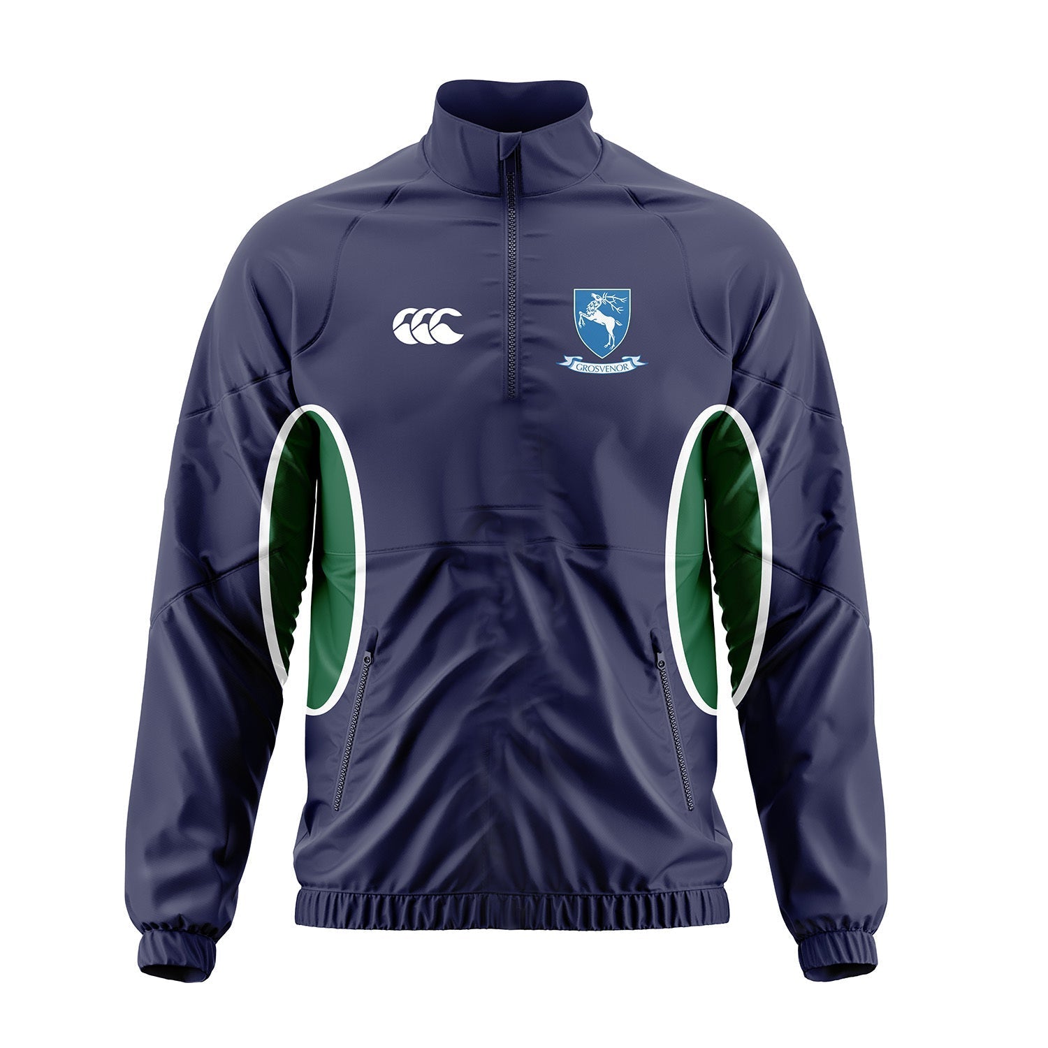 Grosvenor Grammar School - 1/4 Zip Rain Jacket -Canterbury- Stash Shop