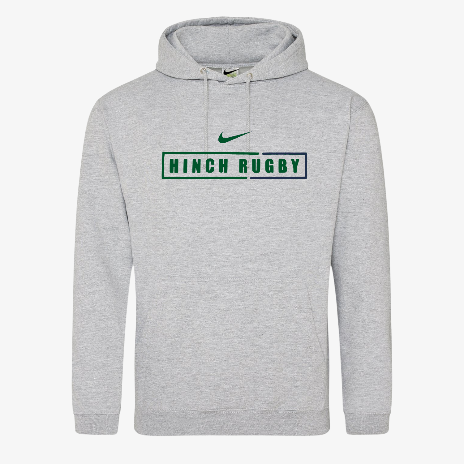Ballynahinch Rugby Club - Grey Print Hoodie Junior