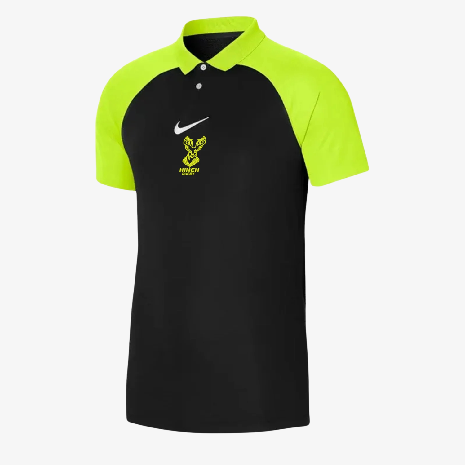 Ballynahinch Rugby Club - Black/Fluorescent Polo