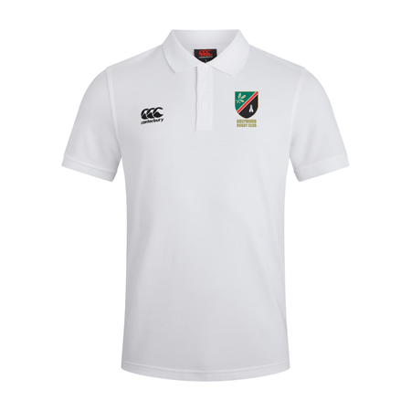 Holywood Rugby Club - Cotton Waimak Poloshirt - White - Canterbury - Stash Shop