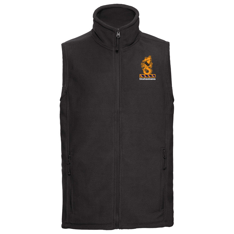 Instonians Hockey Club - Fleece Gilet - Black - Stash Shop - Stash Shop