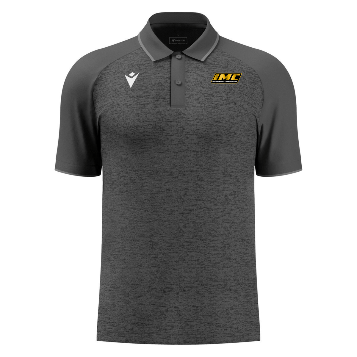 Irish Minibike Championship Aulos Polo - Anthracite - Macron - Stash Shop