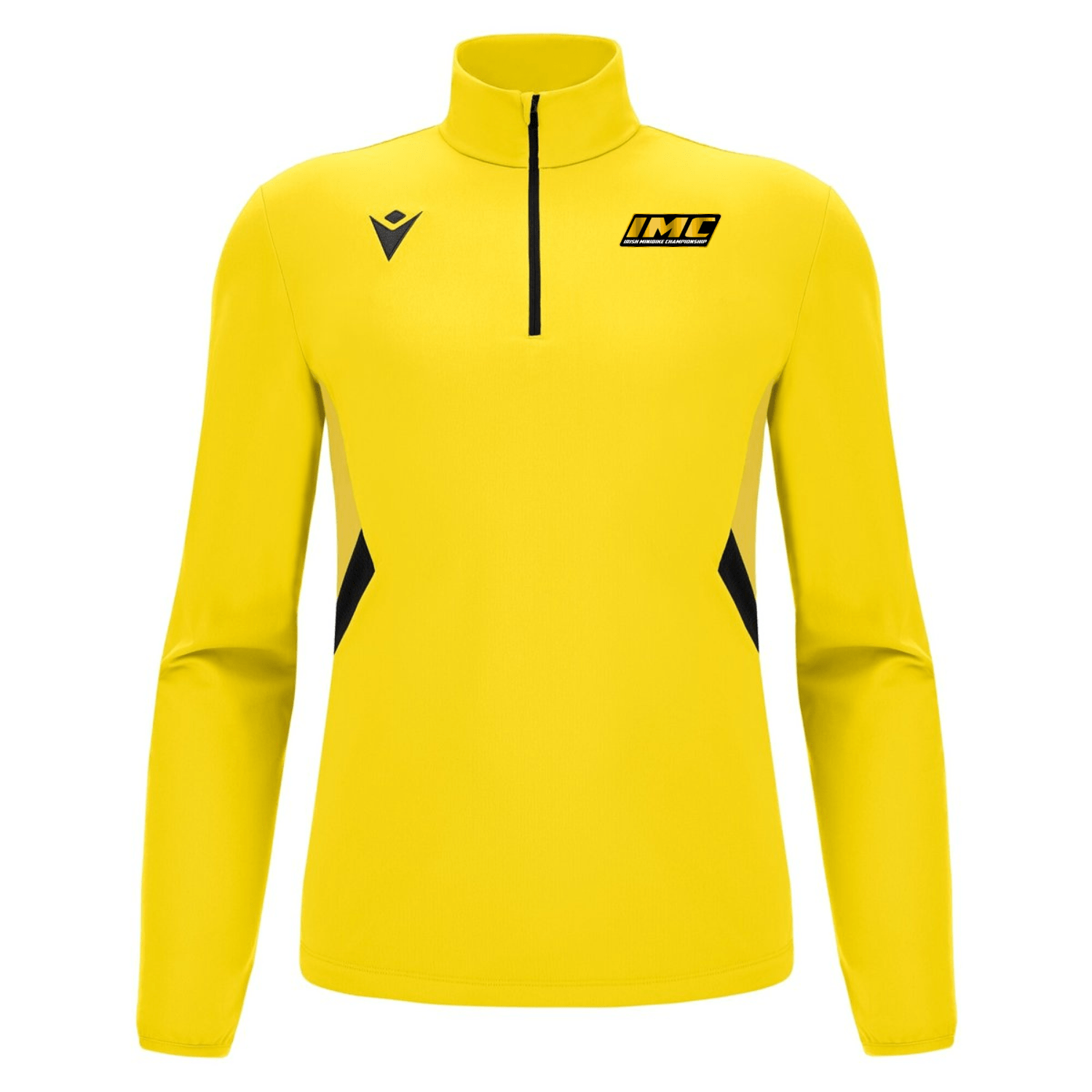 Irish Minibike Championship Piave 1/4 Zip - Yellow - Macron - Stash Shop