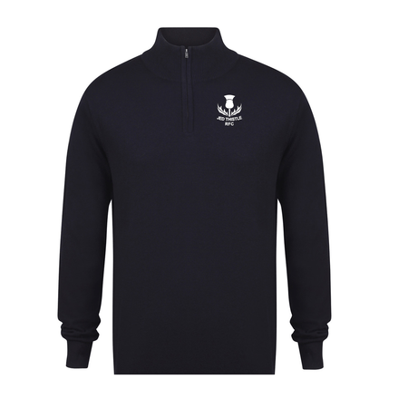 Jed Thistle Rugby Club - 1/4 Zip Cotton Jumper - Stash Inc. - Stash Shop