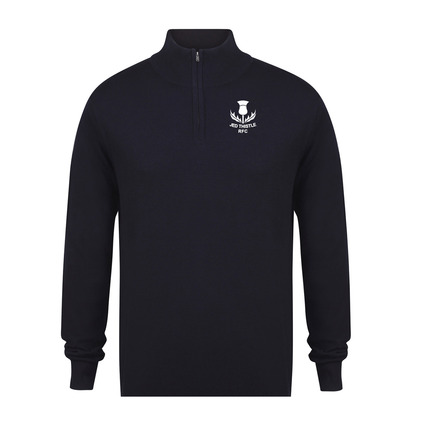 Jed Thistle Rugby Club - 1/4 Zip Cotton Jumper - Stash Inc. - Stash Shop