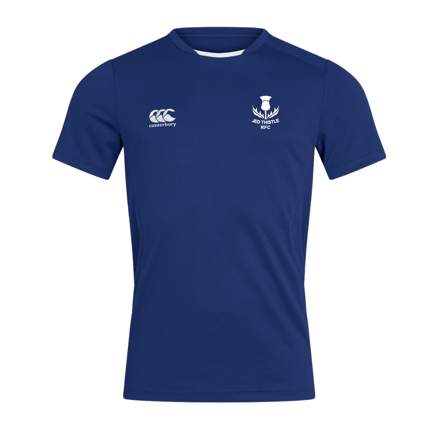Jed Thistle Rugby Club - Club Dry Tee - Royal - Canterbury - Stash Shop