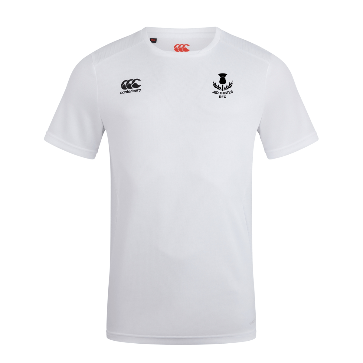 Jed Thistle Rugby Club - Club Dry Tee - White - Canterbury - Stash Shop