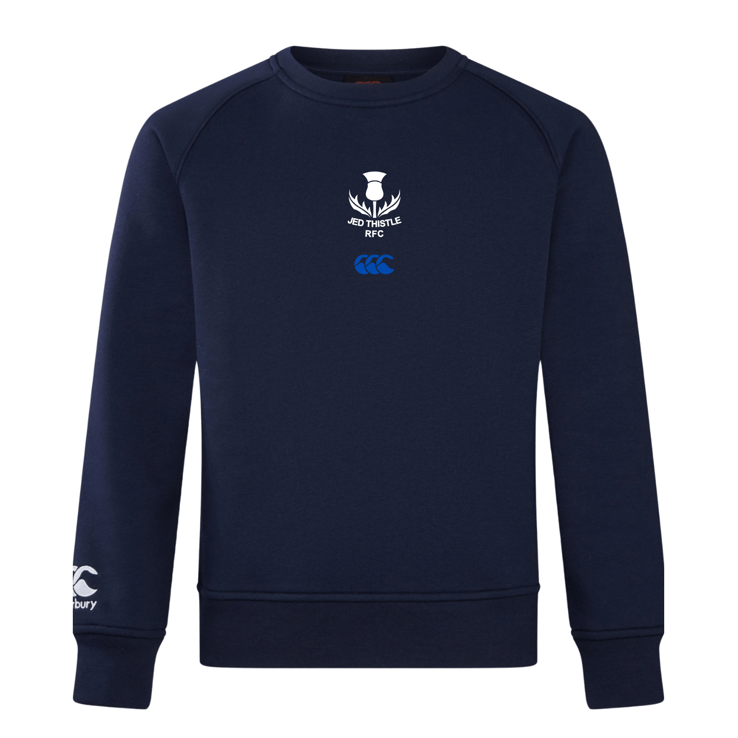 Jed Thistle Rugby Club - Crew Sweatshirt - Navy - Canterbury - Stash Shop