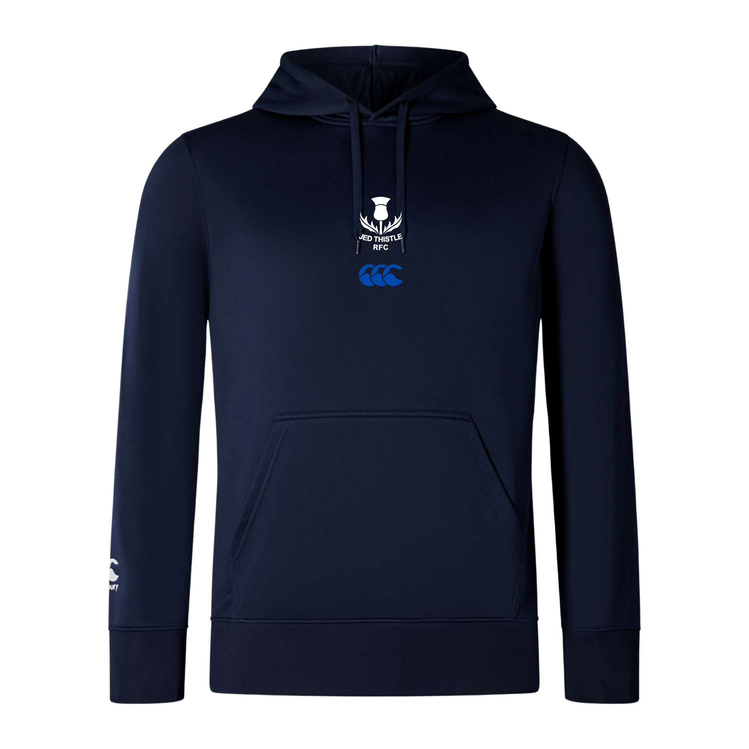 Jed Thistle Rugby Club - Lightweight Poly Hoody - Navy - Canterbury - Stash Shop