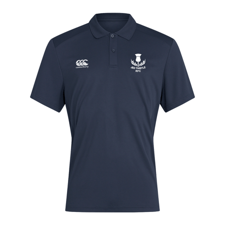 Jed Thistle Rugby Club - Poly Polo - Navy - Canterbury - Stash Shop