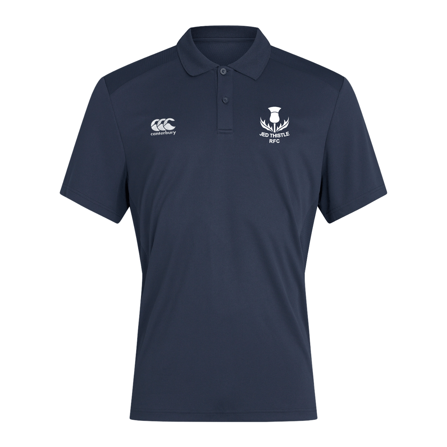 Jed Thistle Rugby Club - Poly Polo - Navy - Canterbury - Stash Shop