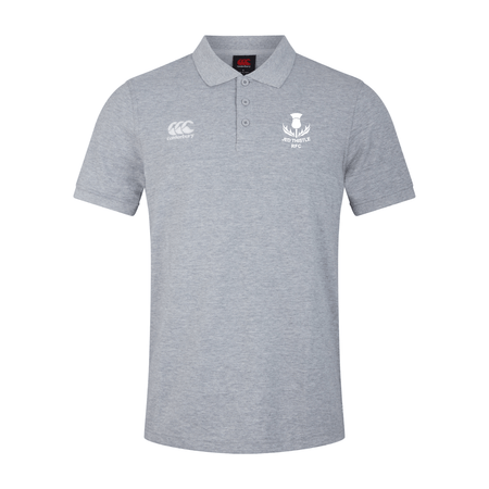 Jed Thistle Rugby Club - Waimak Poloshirt - Grey - Canterbury - Stash Shop