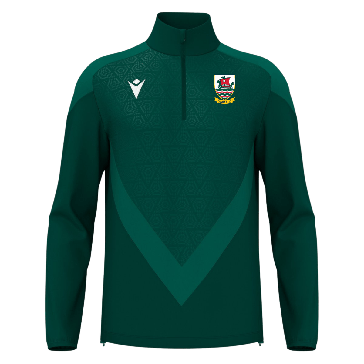 Larne Rugby Club - Poly Chev 1/4 Zip - Macron - Stash Shop