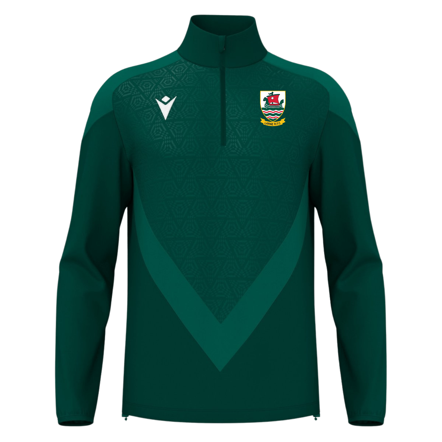 Larne Rugby Club - Poly Chev 1/4 Zip - Macron - Stash Shop