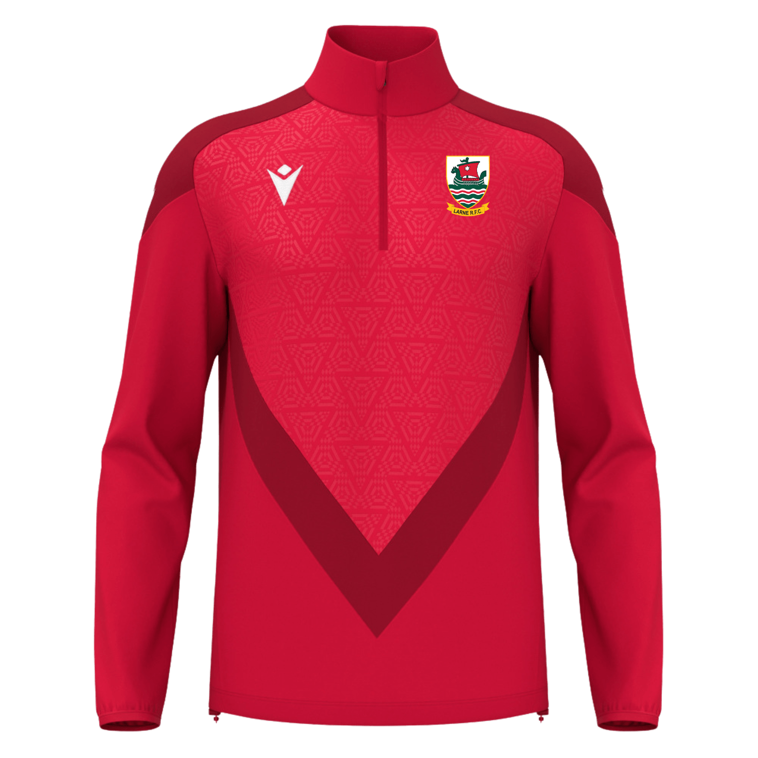 Larne Rugby Club - Poly Chev 1/4 Zip - Macron - Stash Shop