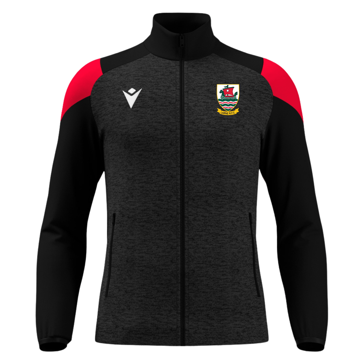 Larne Rugby Club - Poly Contrast FZ - Macron - Stash Shop